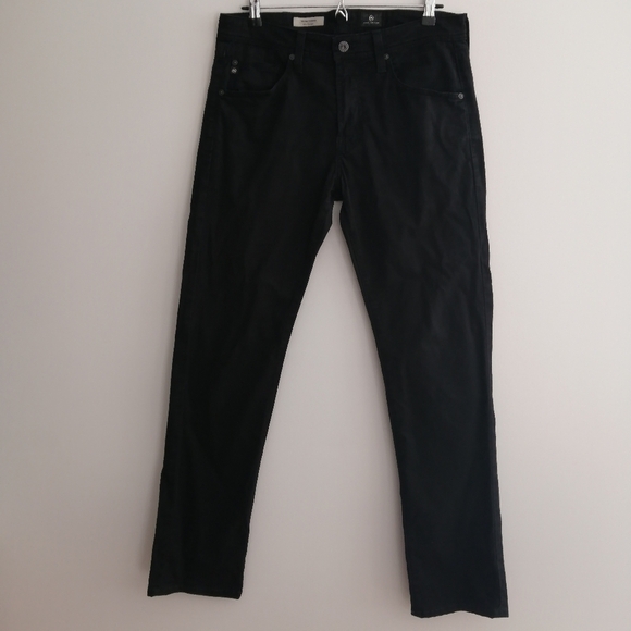 Ag Adriano Goldschmied The Matchbox Slim Straight Black Jeans Men's 31 - Picture 2 of 13